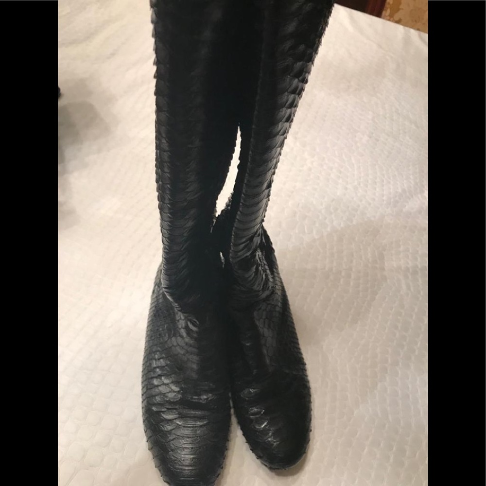 Miu miu snakeskin boots